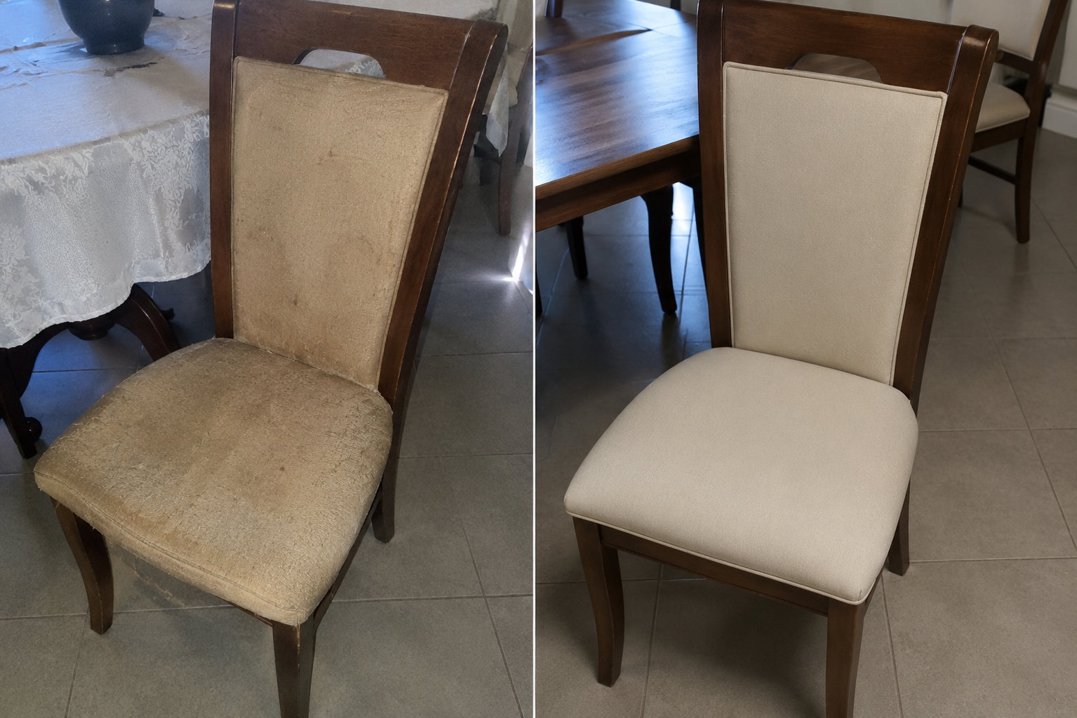 Retapizado silla comedor